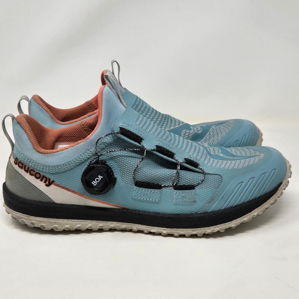 Saucony Women's Switchback‎ 2 BOA Trail Running Shoes Light Blue Size 10.5